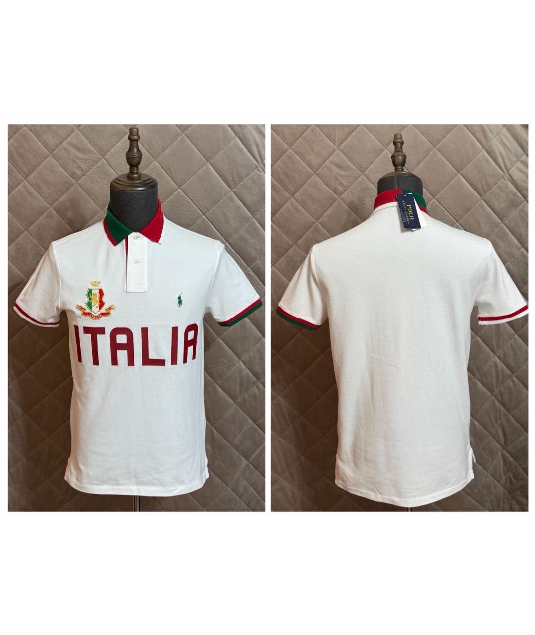 POLO RALPH LAUREN Мульти хлопковое поло с коротким рукавом, фото 2