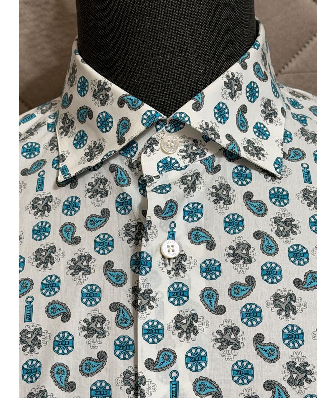 ZILLI Мульти хлопковая кэжуал рубашка, фото 5