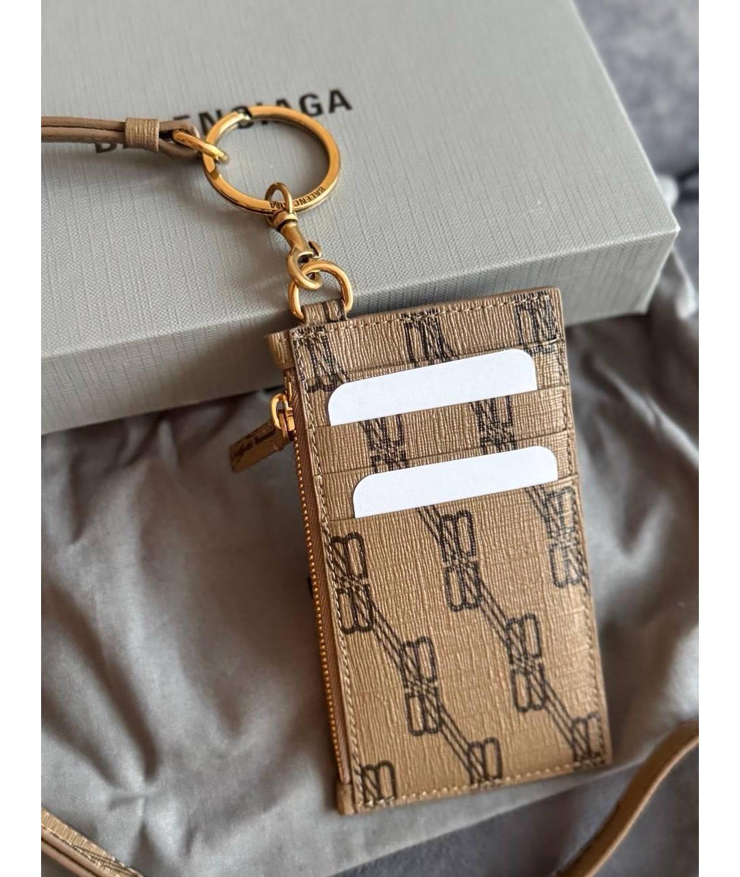 BALENCIAGA Коричневый кардхолдер, фото 3