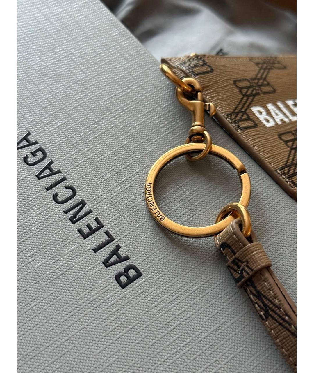 BALENCIAGA Коричневый кардхолдер, фото 2