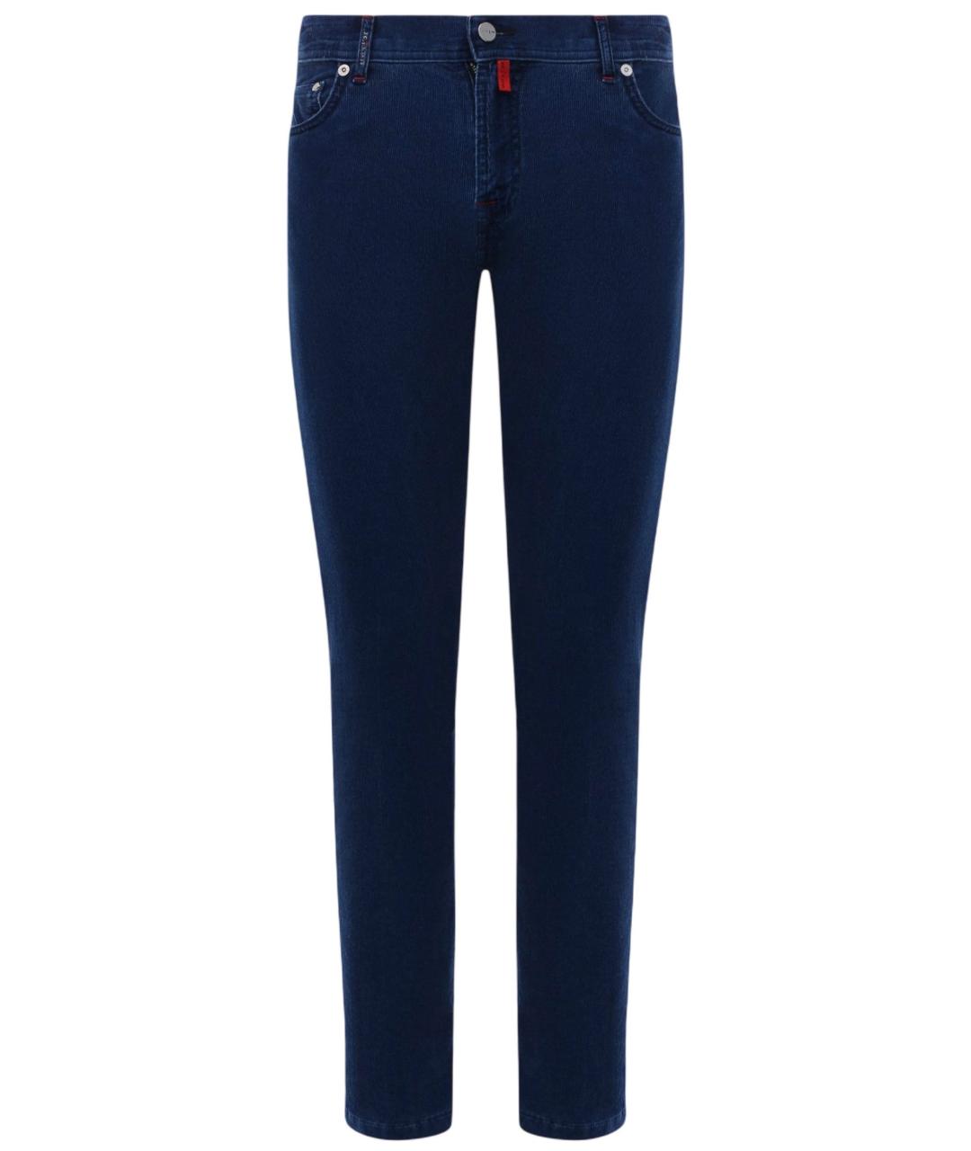 KITON Синие повседневные брюки, фото 9