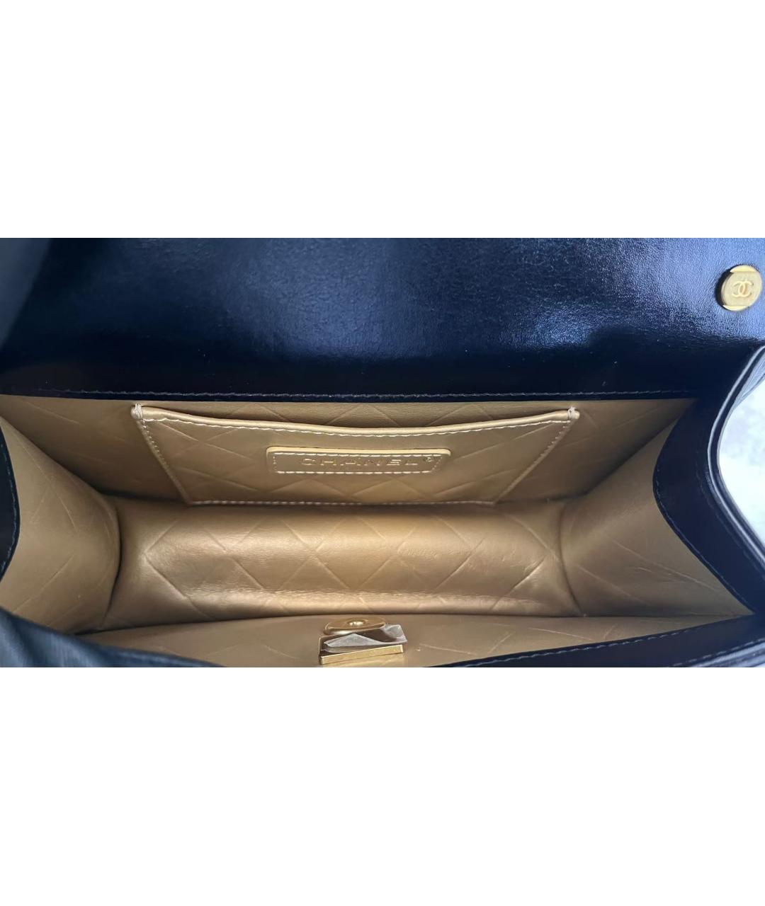 CHANEL Черная кожаная сумка через плечо, фото 4