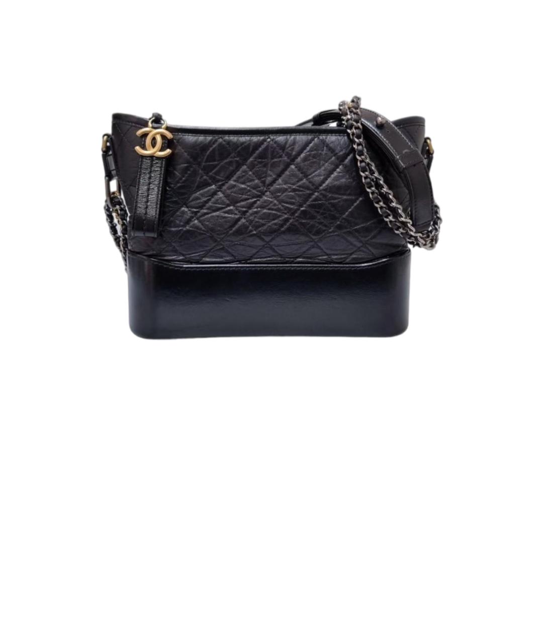 CHANEL Темно-синяя кожаная сумка через плечо, фото 6