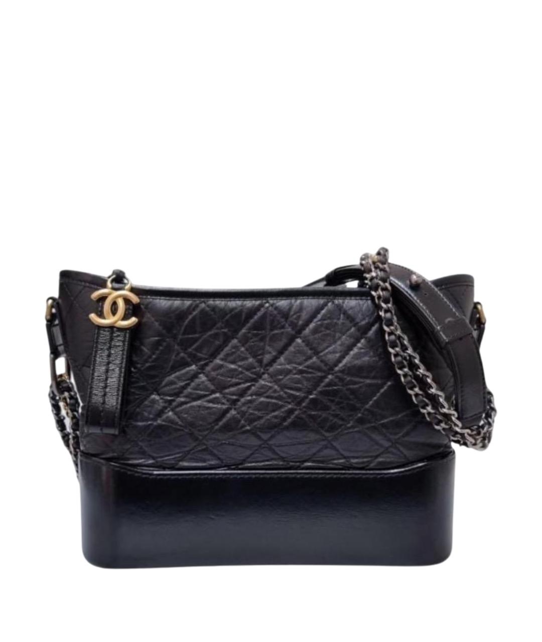 CHANEL Темно-синяя кожаная сумка через плечо, фото 1