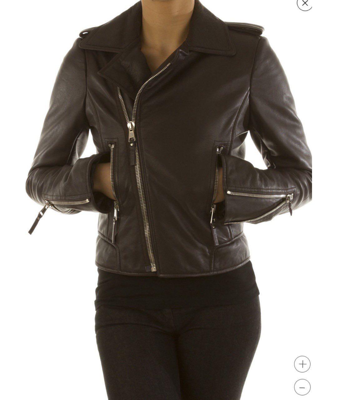 BALENCIAGA Коричневая кожаная куртка, фото 8