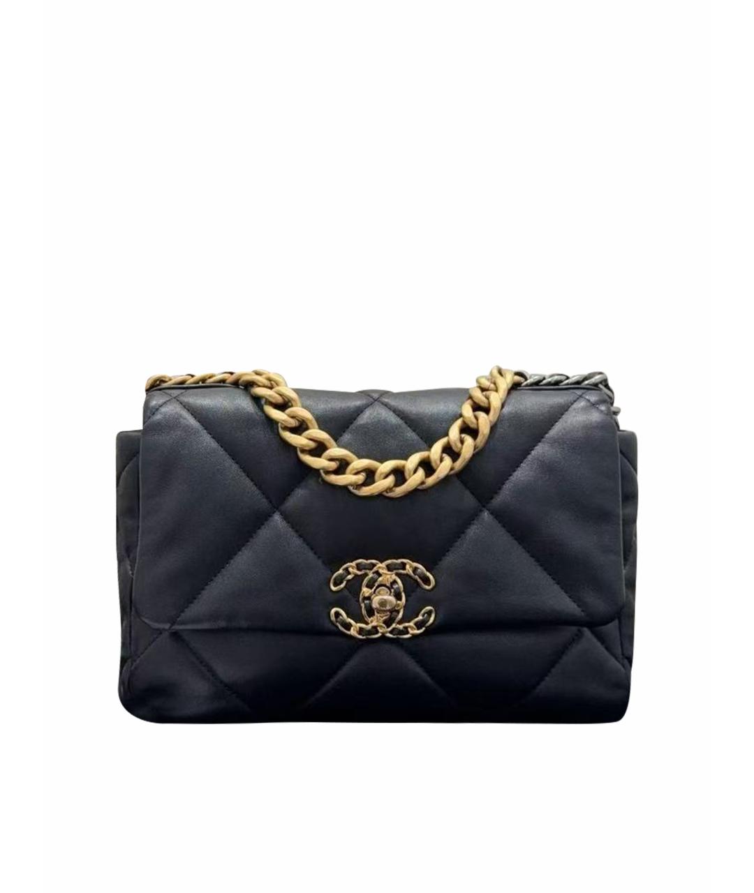 CHANEL Черная кожаная сумка через плечо, фото 1