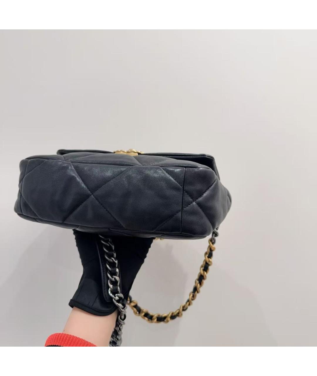 CHANEL Черная кожаная сумка через плечо, фото 5