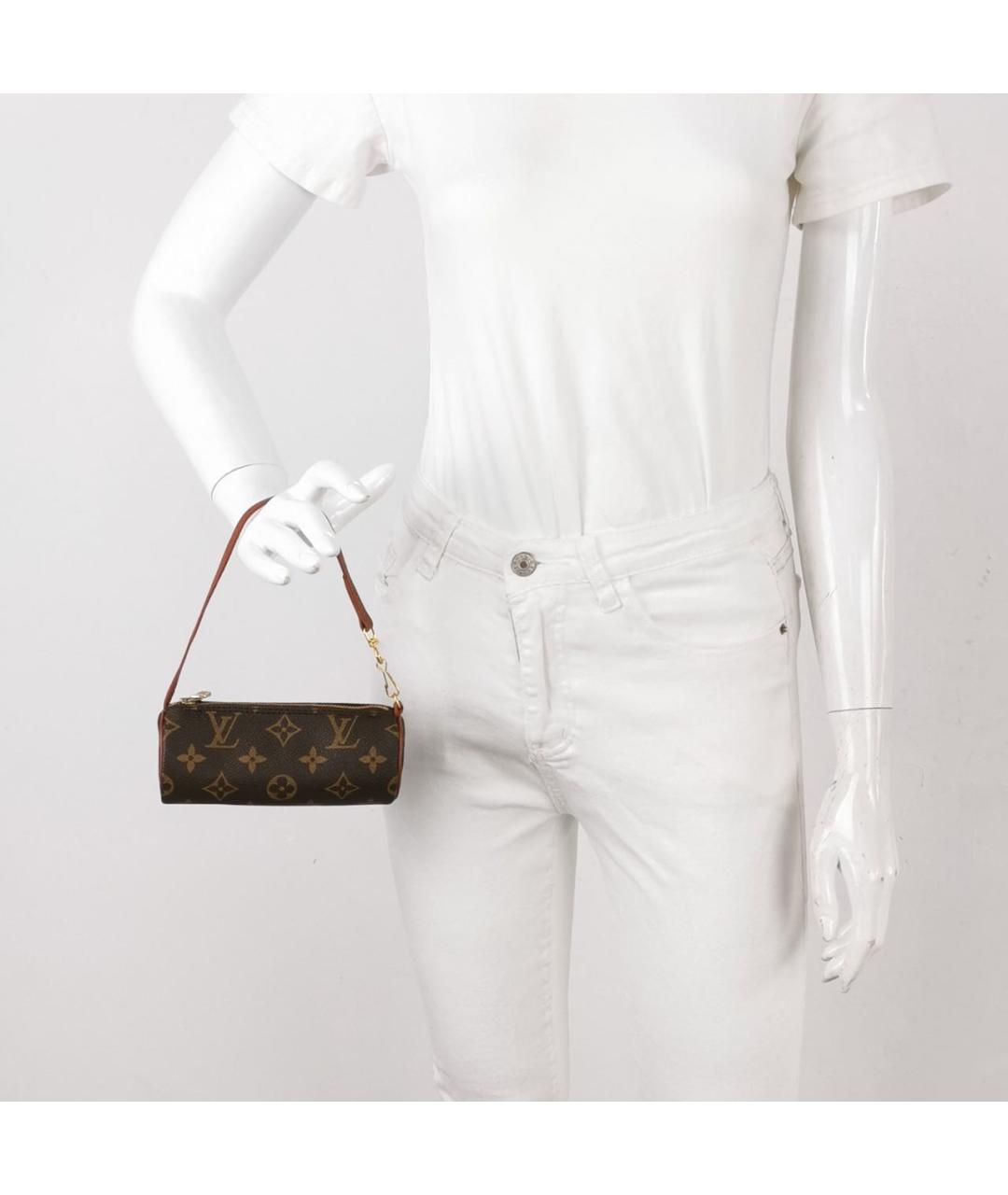 LOUIS VUITTON Коричневая сумка с короткими ручками, фото 2