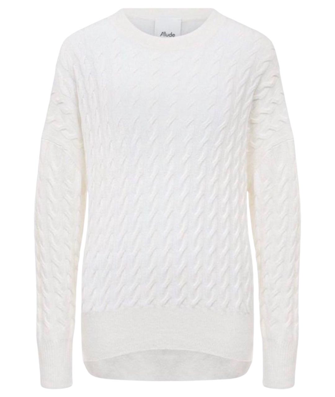 ALLUDE Белый кашемировый джемпер / свитер, фото 1