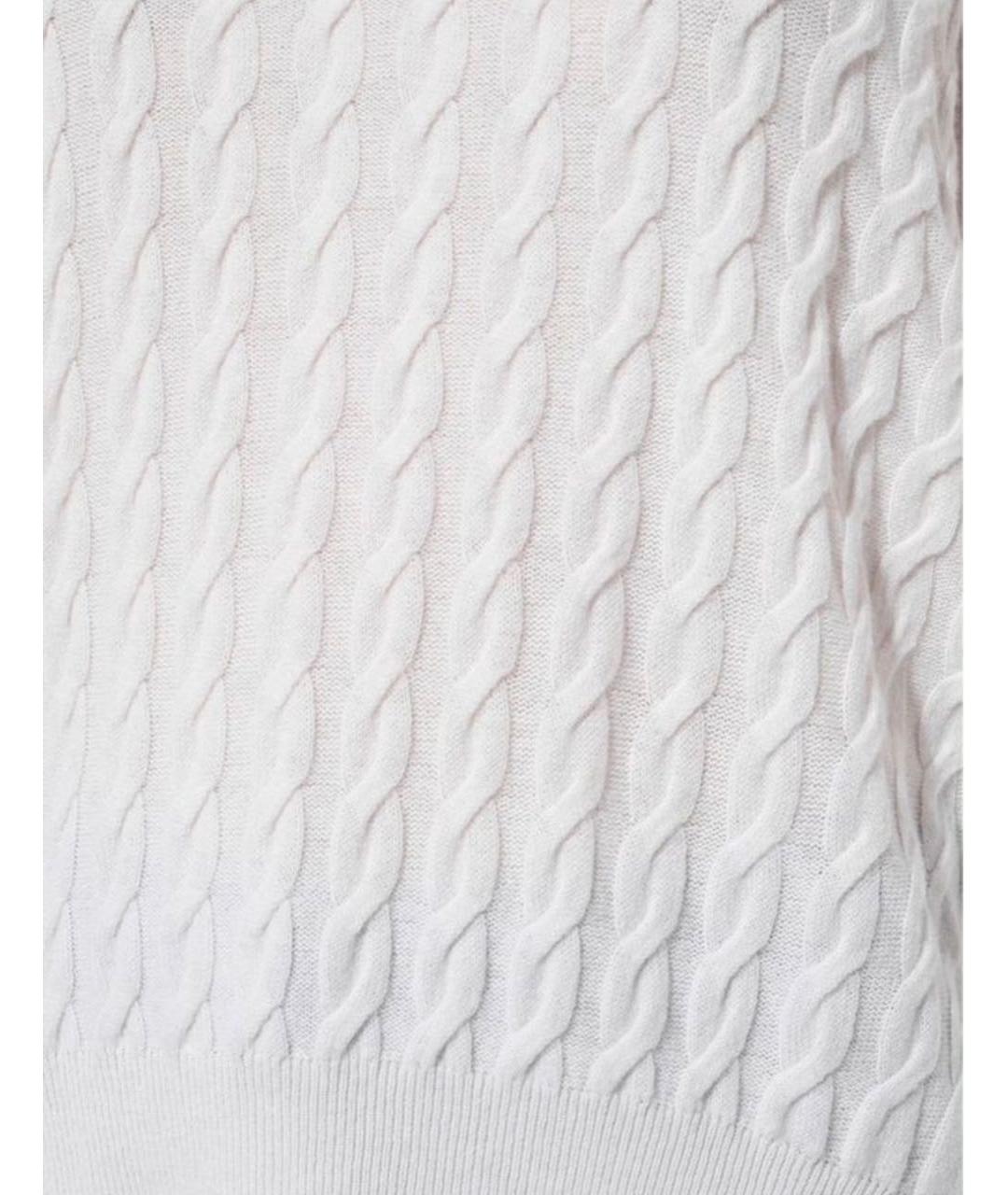 ALLUDE Белый кашемировый джемпер / свитер, фото 4