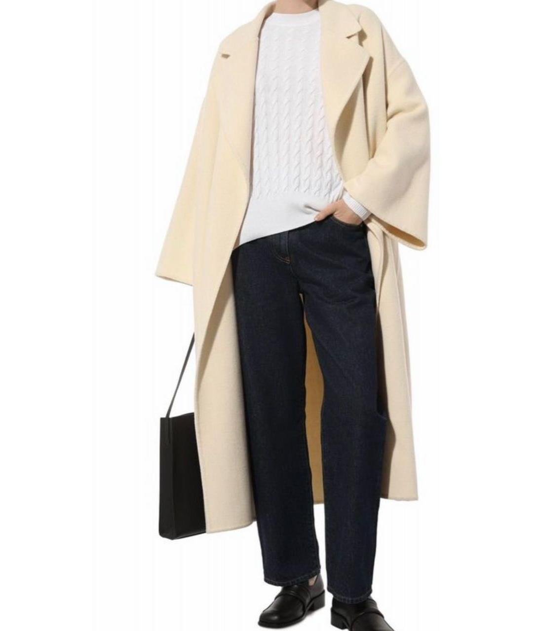 ALLUDE Белый кашемировый джемпер / свитер, фото 8