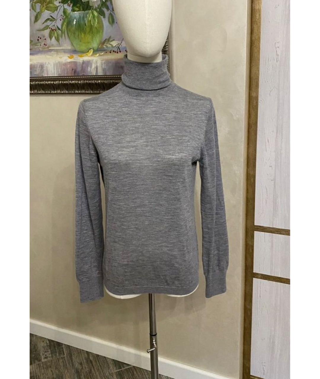 ALLUDE Серый кашемировый костюм с юбками, фото 8