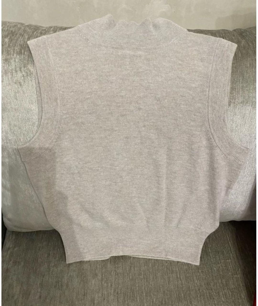 ALLUDE Бежевый шерстяной костюм с юбками, фото 6