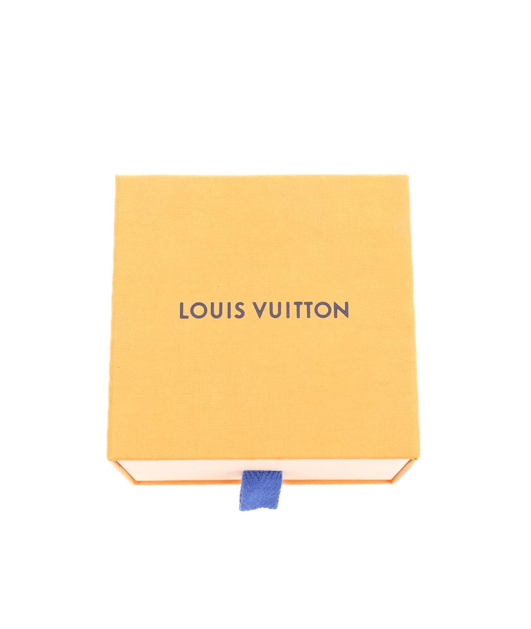 LOUIS VUITTON Черный кожаный браслет, фото 4