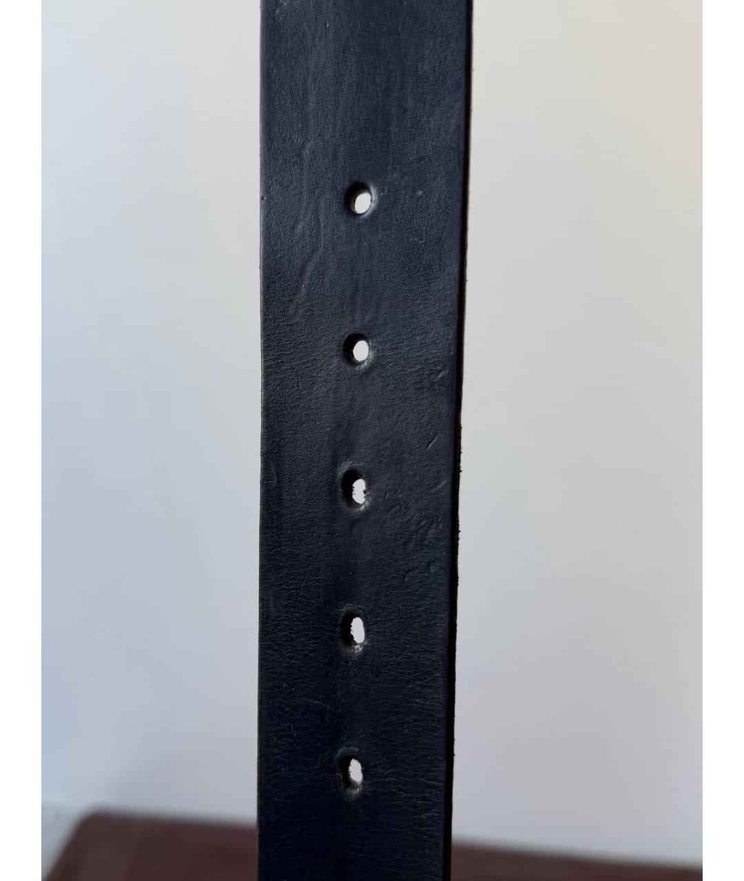 GUCCI Черный кожаный ремень, фото 4