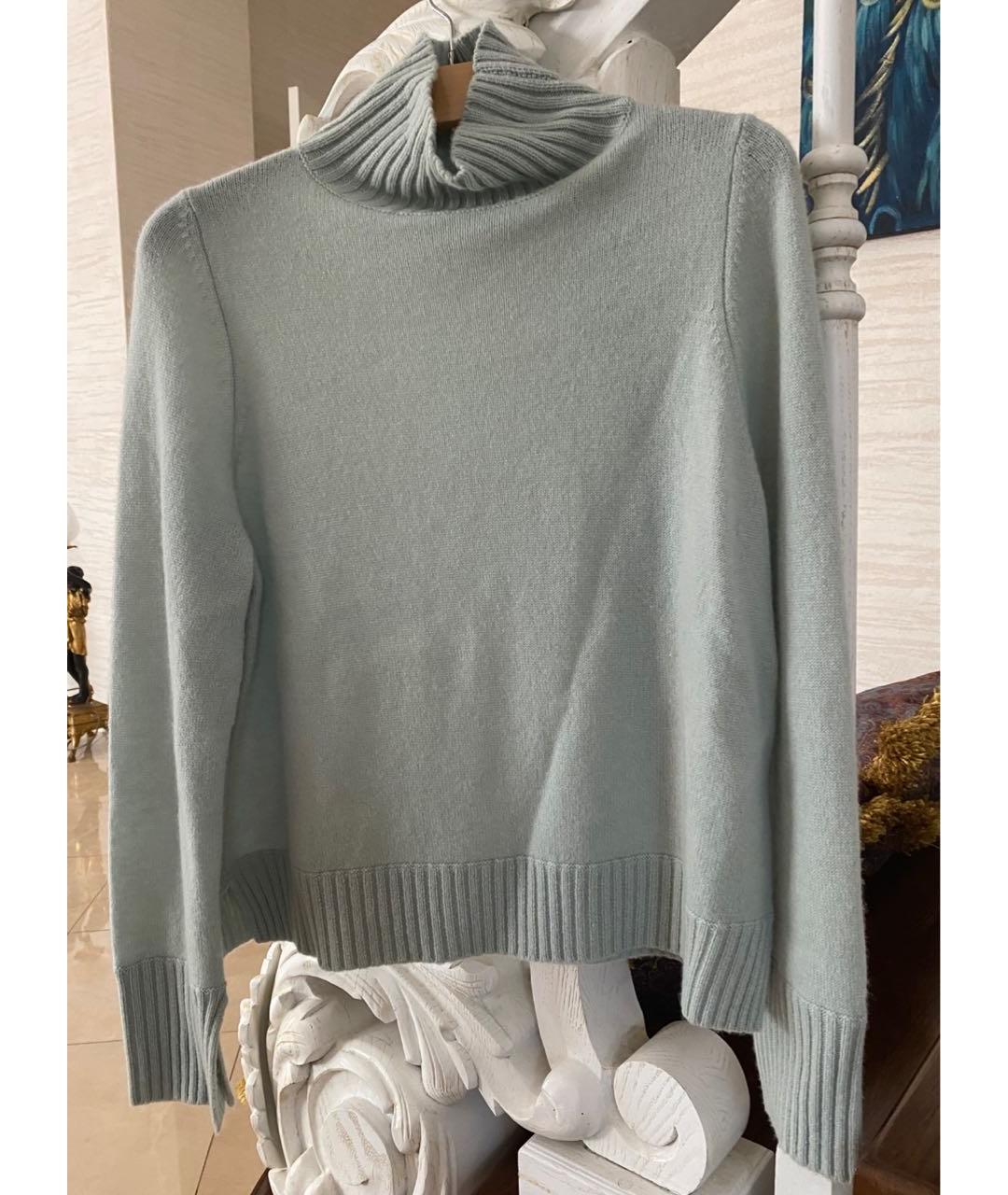 ALLUDE Голубой кашемировый костюм с брюками, фото 8