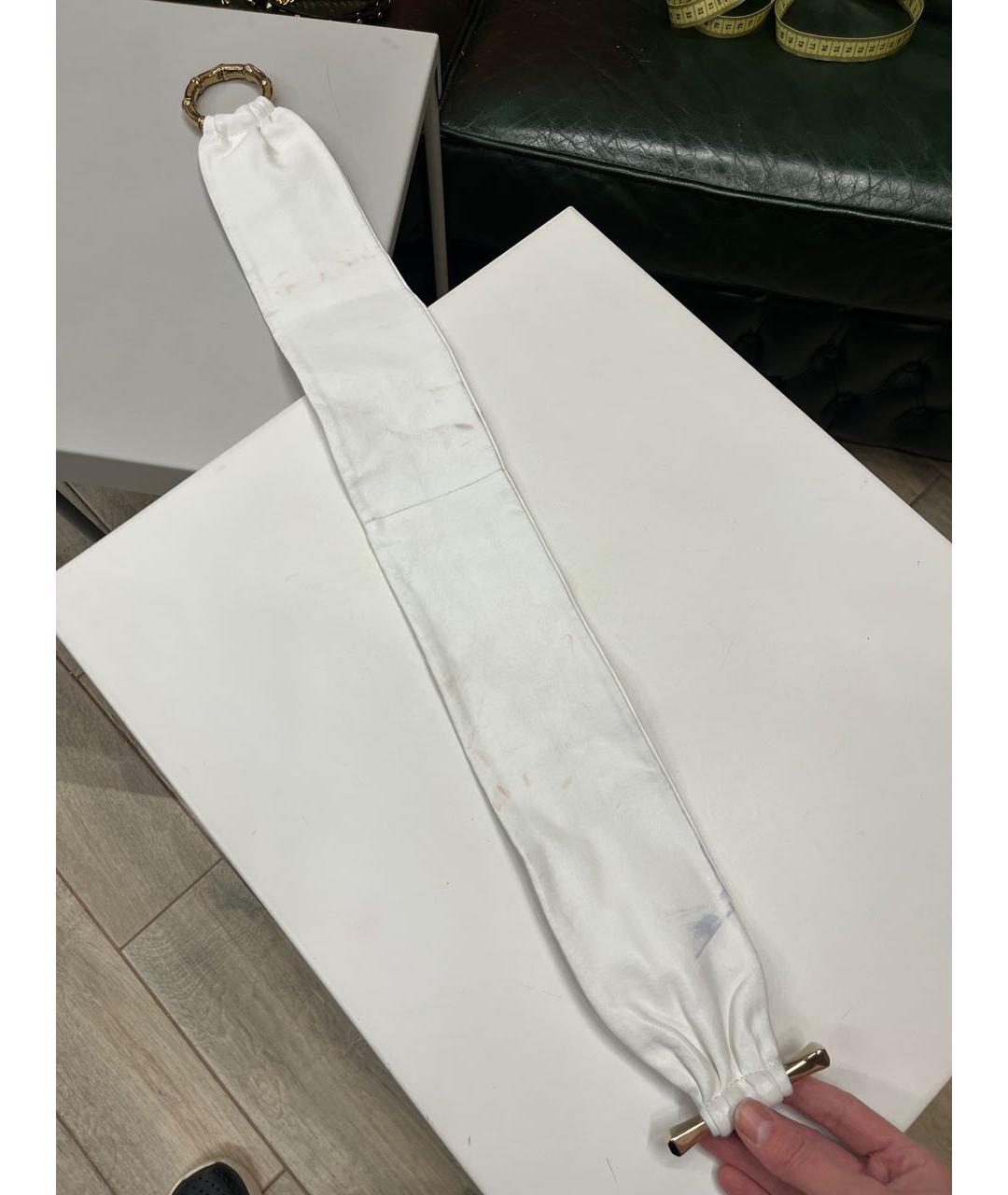 GUCCI Белый кожаный ремень, фото 4