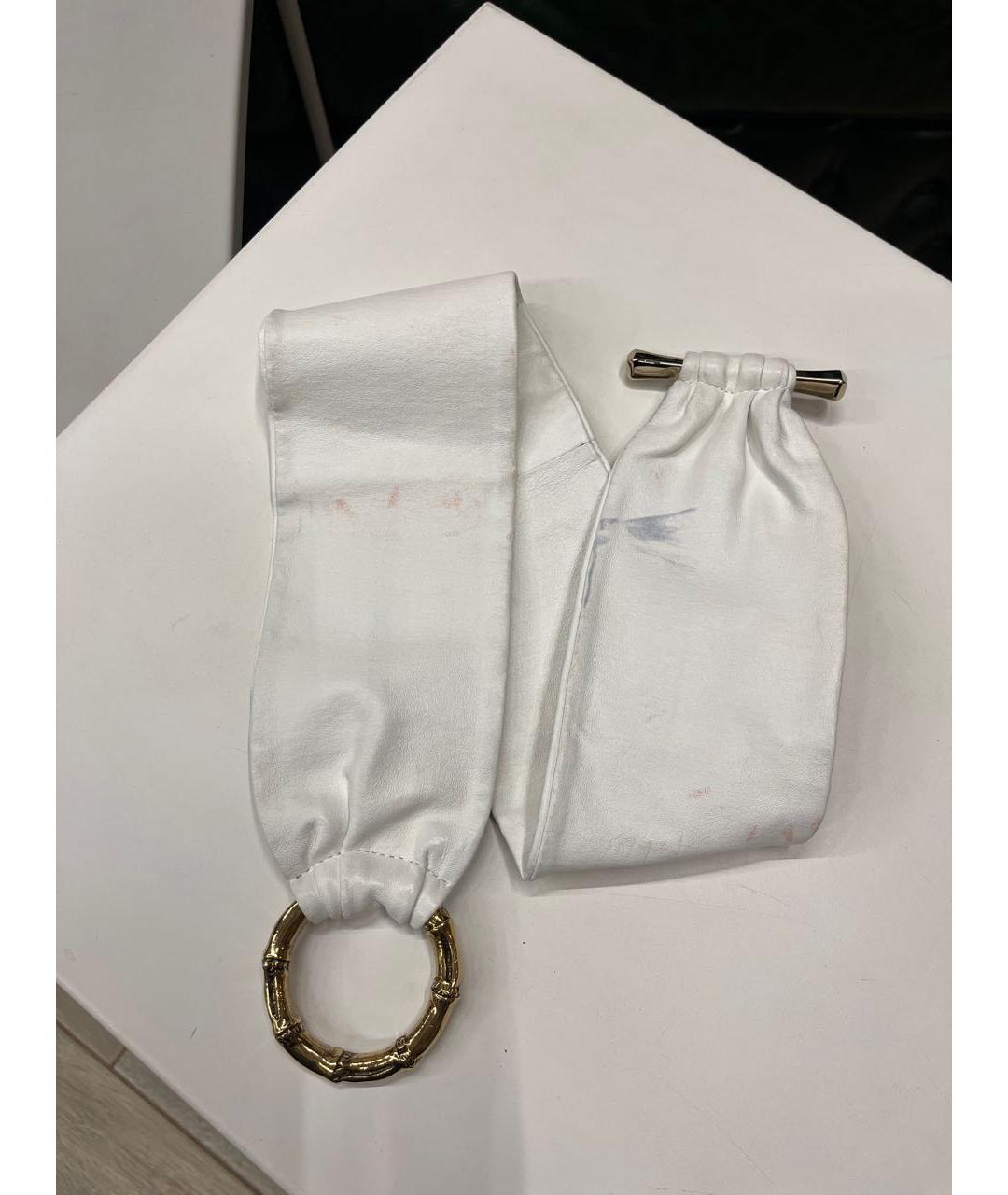 GUCCI Белый кожаный ремень, фото 5