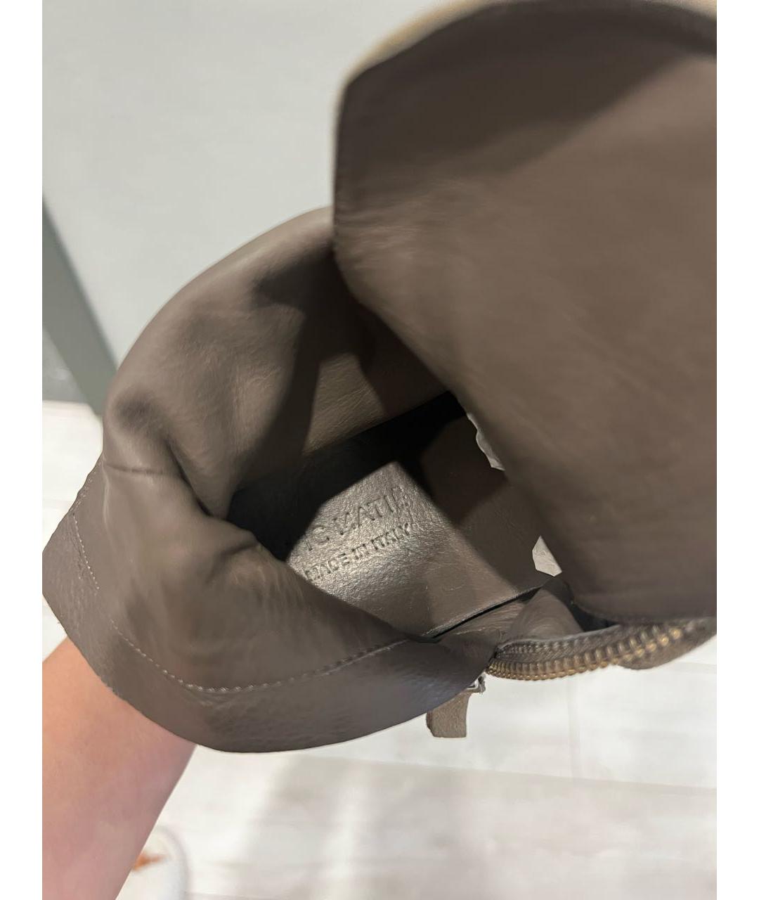 VIC MATIE Хаки замшевые ботинки, фото 3