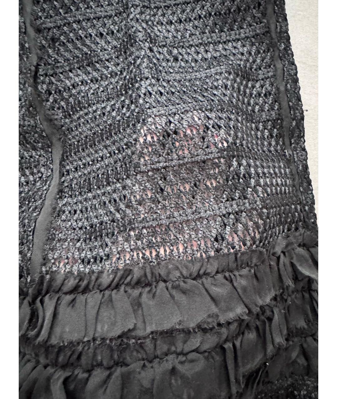 DOLCE&GABBANA Черное шерстяное коктейльное платье, фото 4