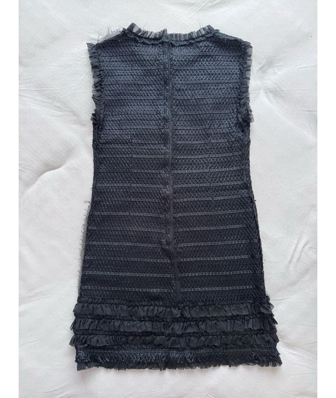 DOLCE&GABBANA Черное шерстяное коктейльное платье, фото 2