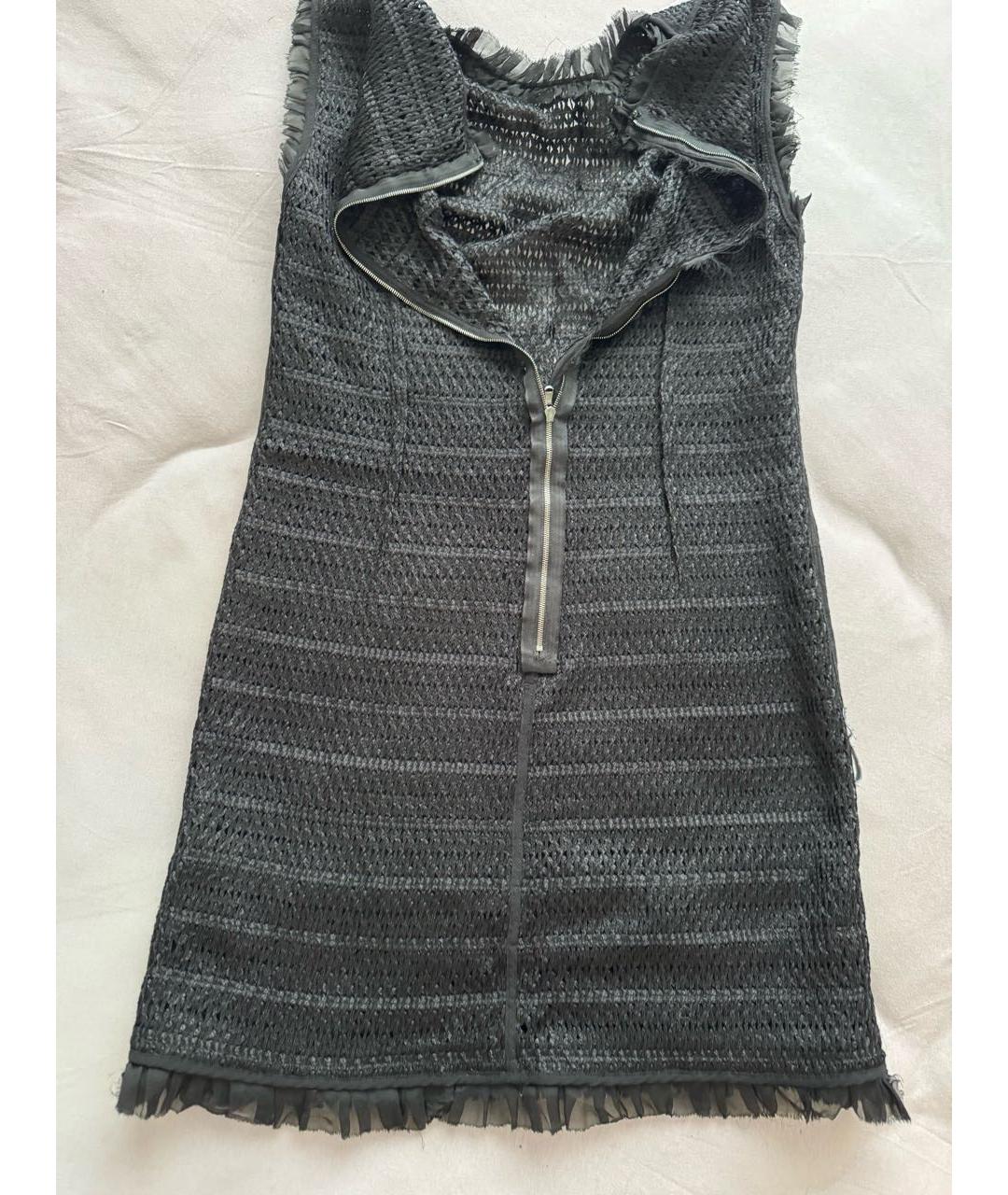 DOLCE&GABBANA Черное шерстяное коктейльное платье, фото 7