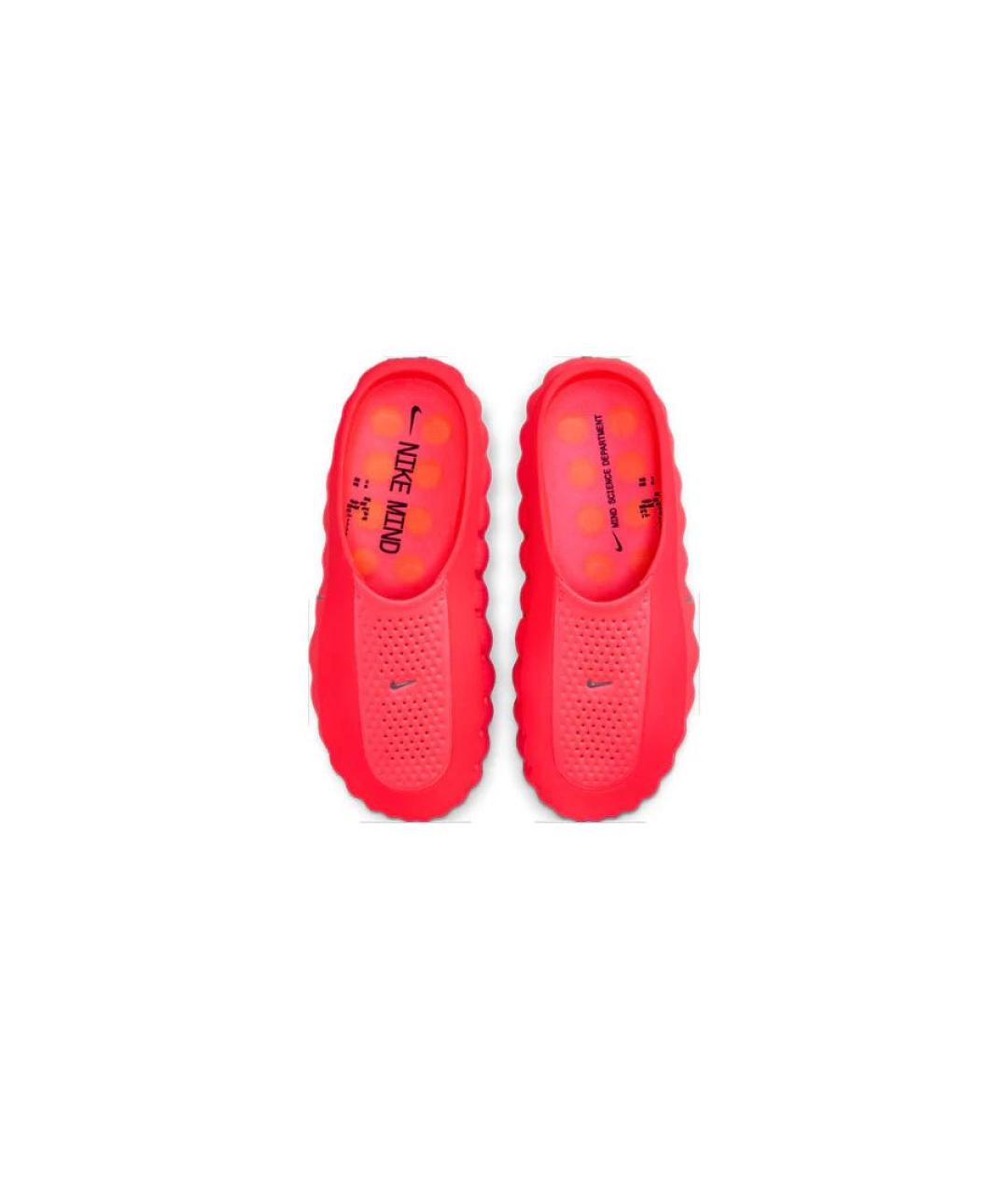 NIKE Красные резиновые шлепанцы, фото 2