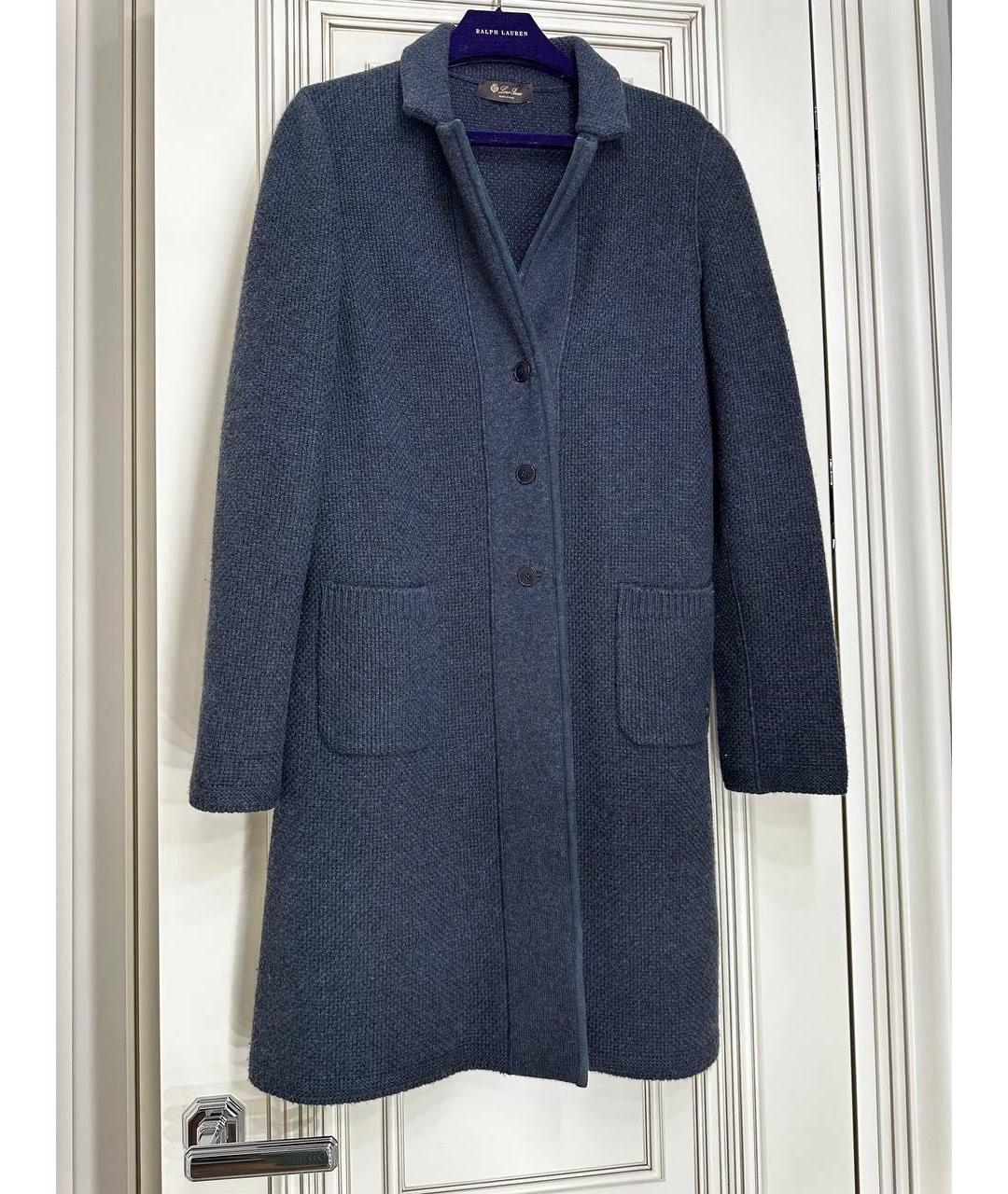 LORO PIANA Синий кашемировый кардиган, фото 5