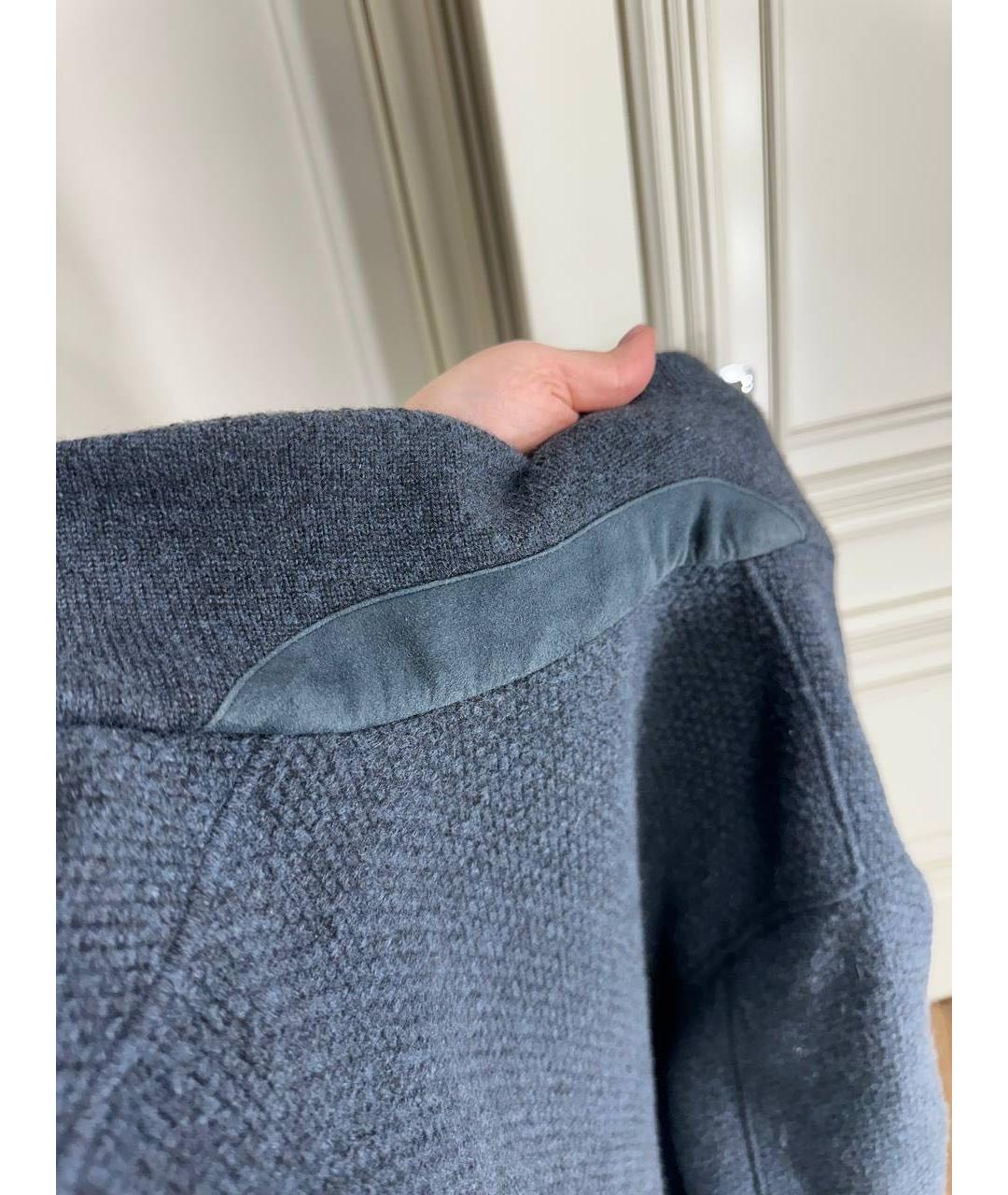 LORO PIANA Синий кашемировый кардиган, фото 3