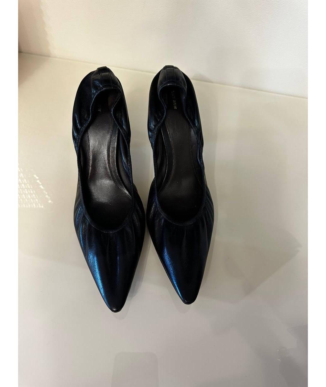 THE ROW Черные кожаные туфли, фото 3