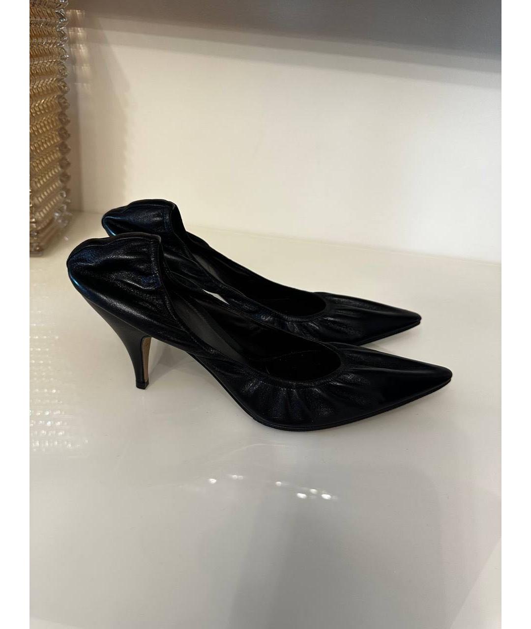 THE ROW Черные кожаные туфли, фото 4