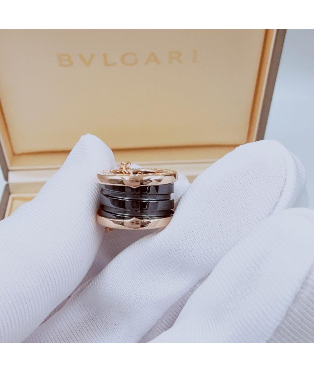 BVLGARI Черное колье из розового золота, фото 6