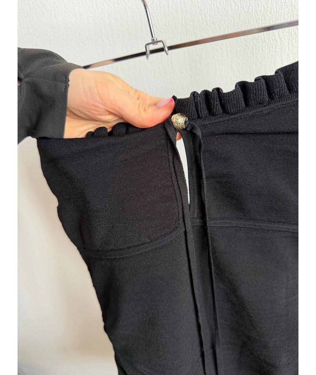 SANDRO Черное вискозное платье, фото 7