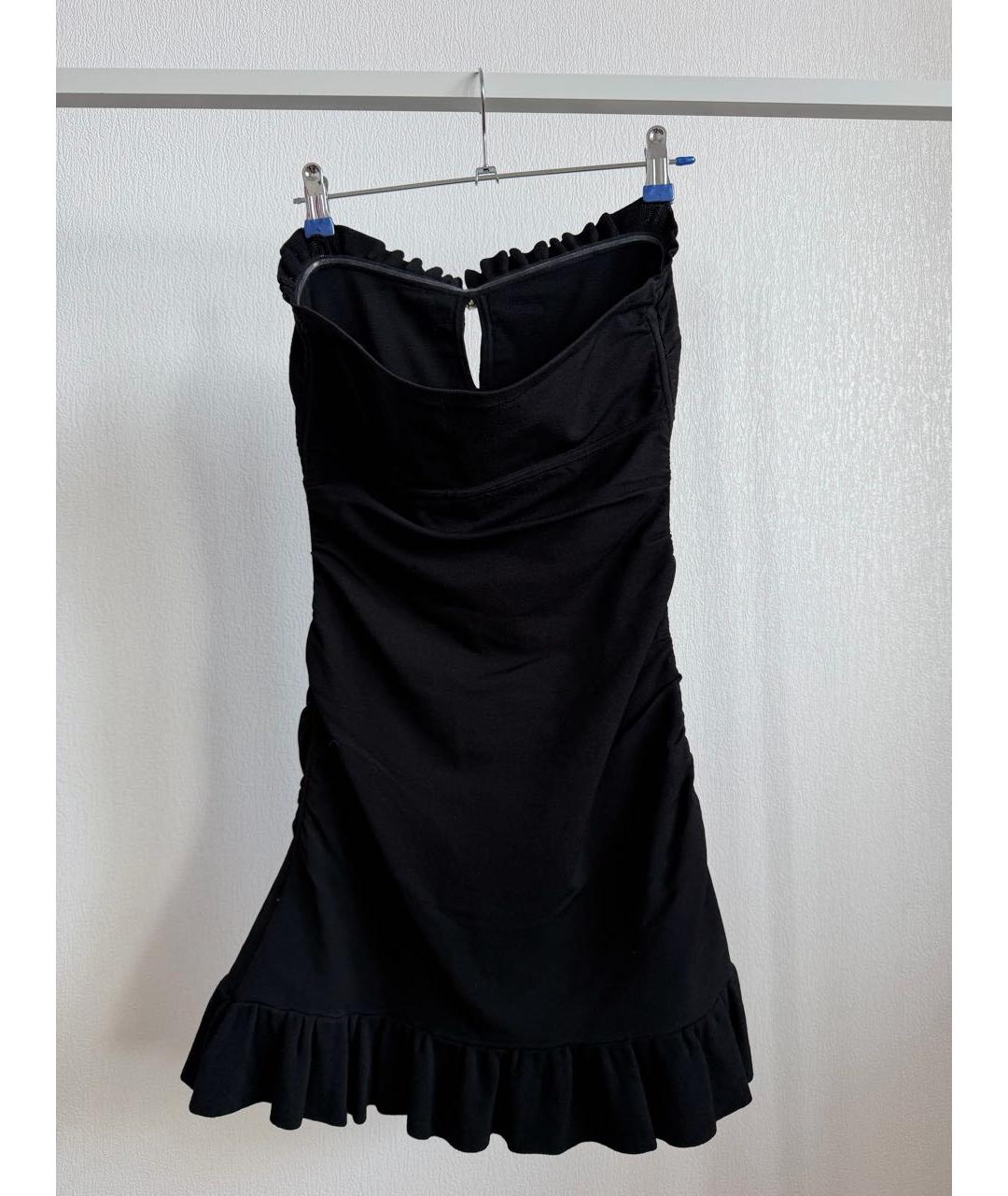 SANDRO Черное вискозное платье, фото 2
