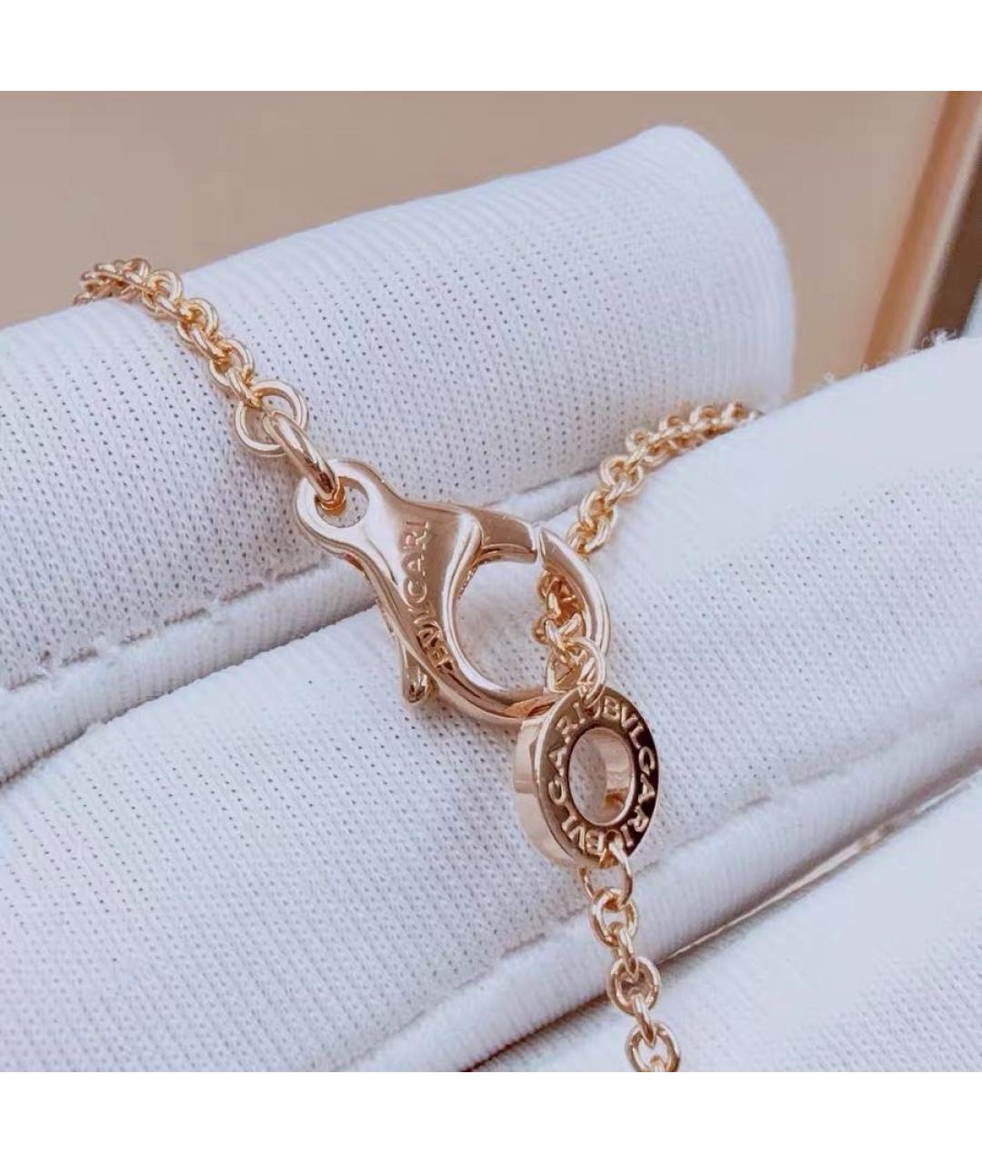 BVLGARI Черное колье из розового золота, фото 6