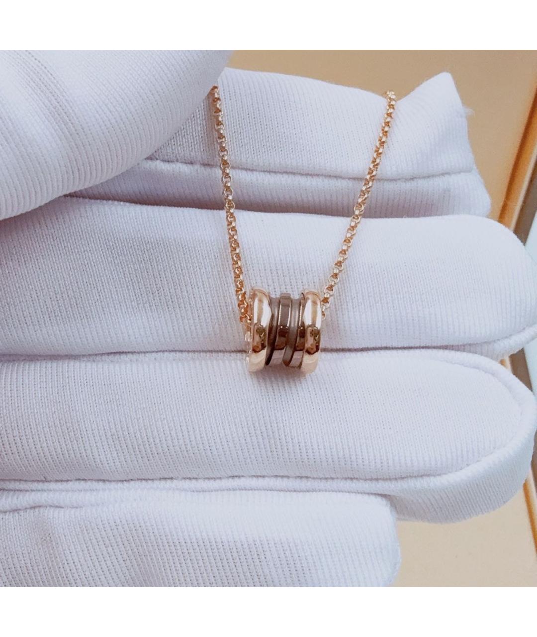 BVLGARI Коричневое колье из розового золота, фото 5