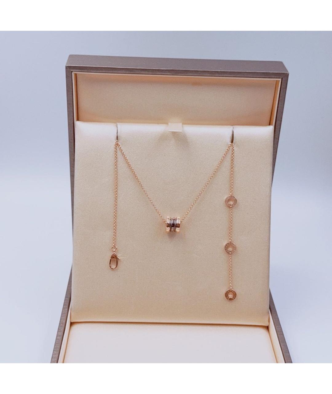 BVLGARI Коричневое колье из розового золота, фото 3