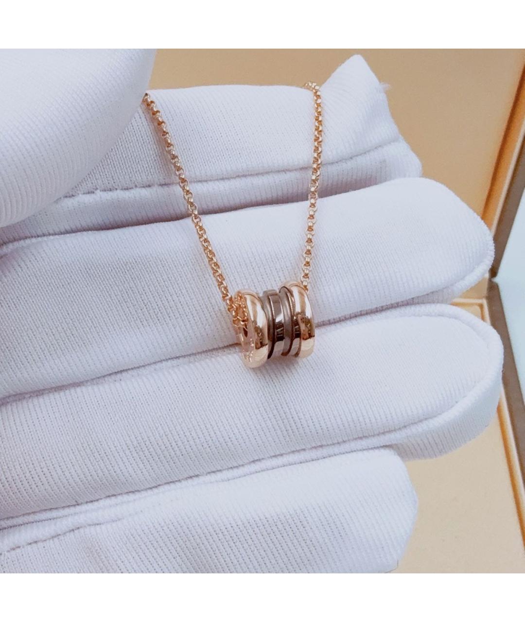 BVLGARI Коричневое колье из розового золота, фото 4