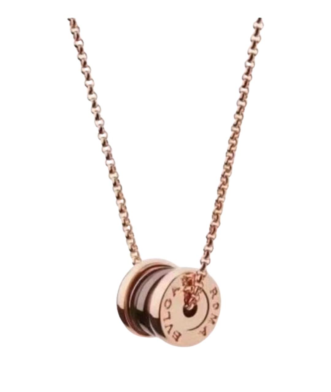 BVLGARI Коричневое колье из розового золота, фото 1