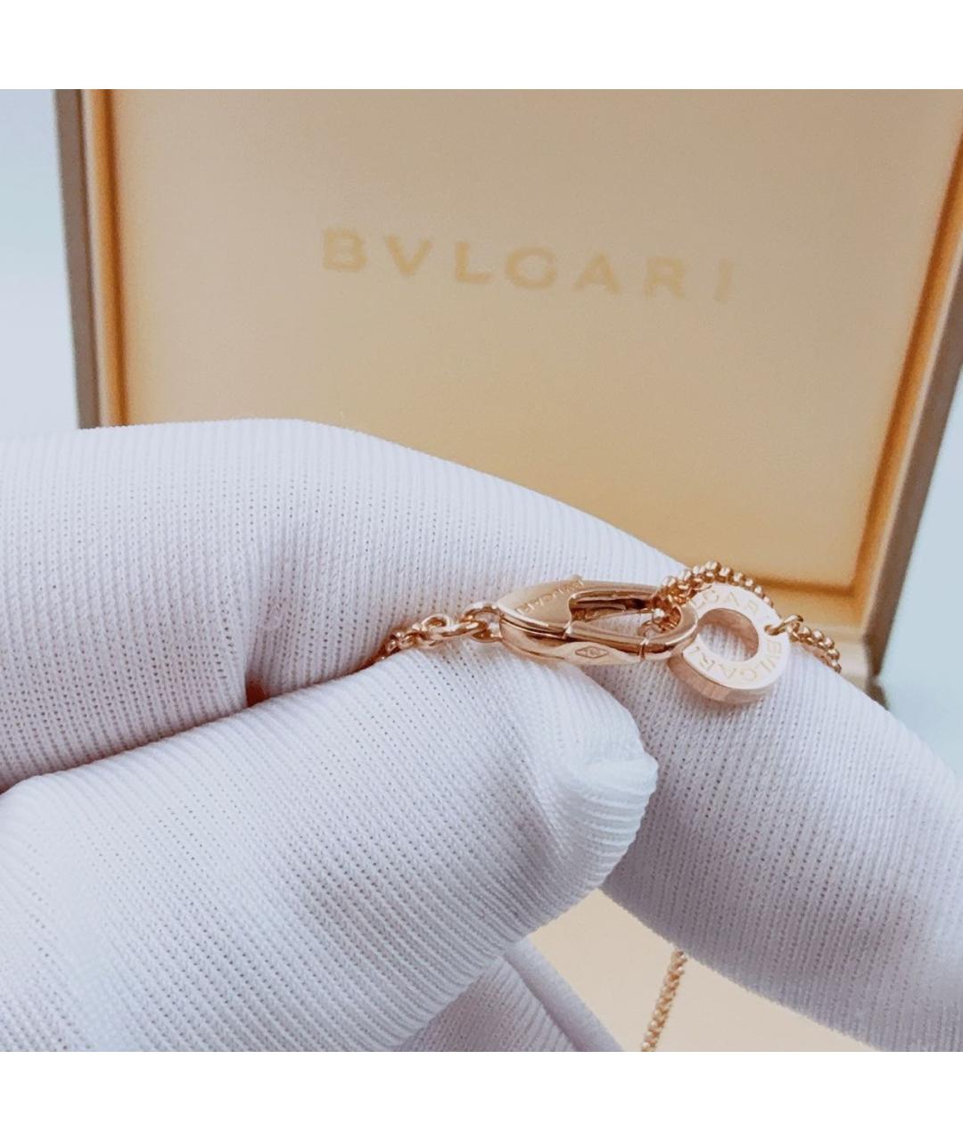 BVLGARI Коричневое колье из розового золота, фото 7