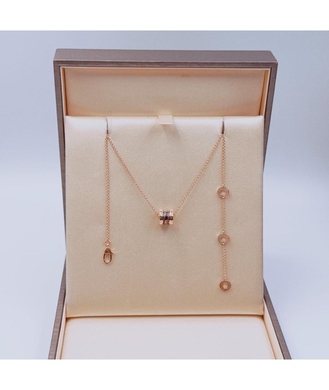 BVLGARI Коричневое колье из розового золота, фото 2