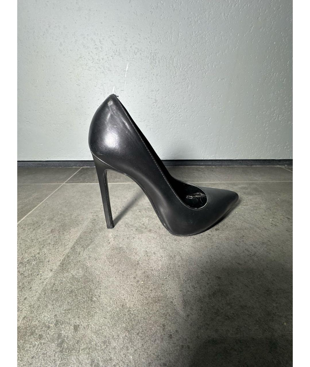 SAINT LAURENT Черные кожаные туфли, фото 6