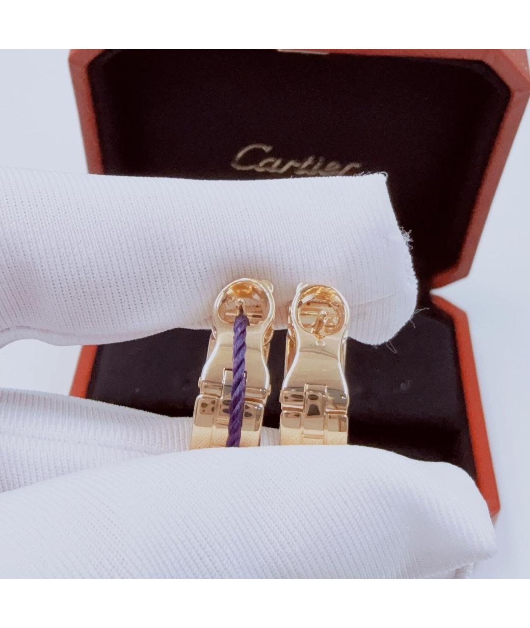 CARTIER Золотые серьги из желтого золота, фото 6