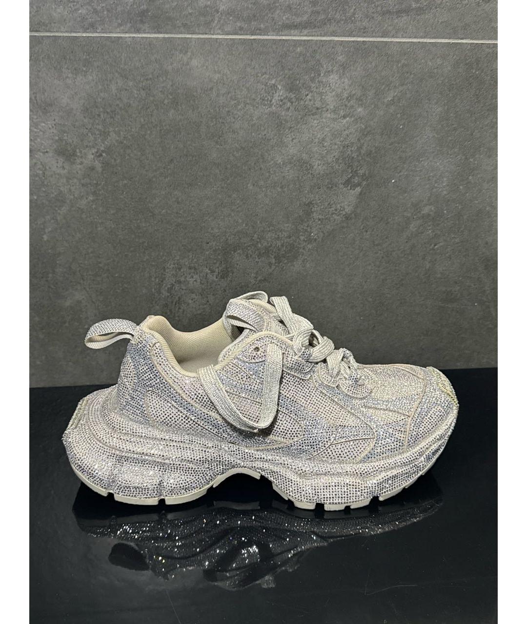 BALENCIAGA Серебряные кроссовки, фото 6