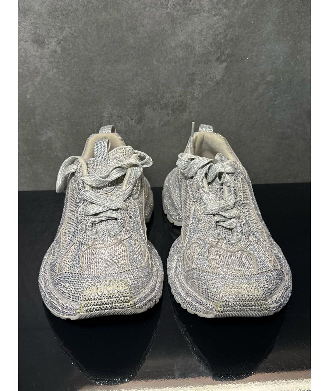 BALENCIAGA Серебряные кроссовки, фото 2