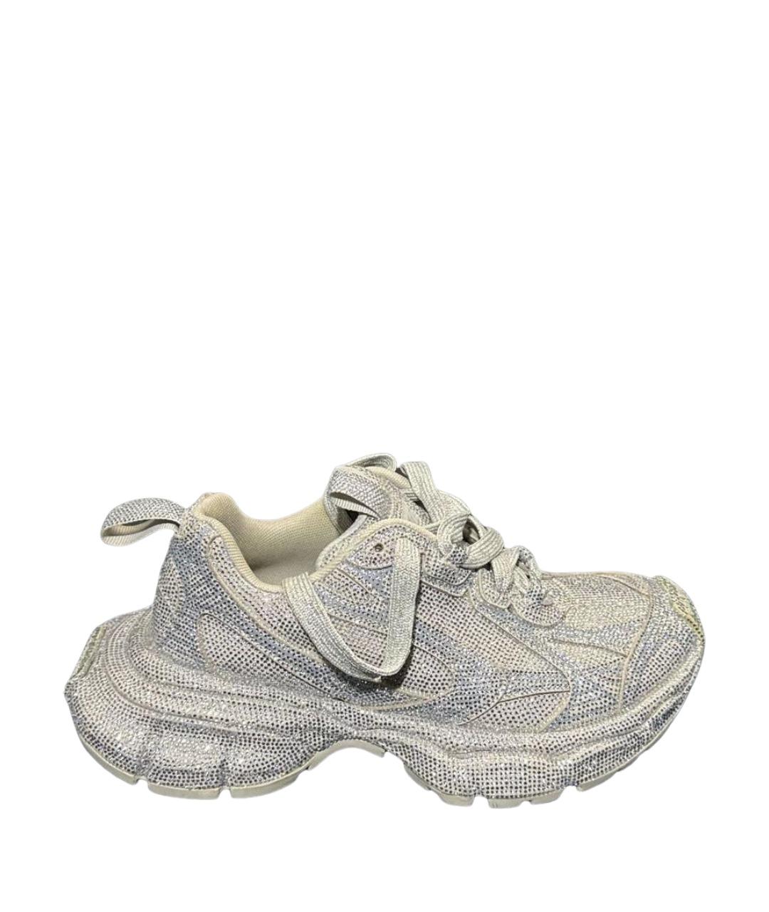 BALENCIAGA Серебряные кроссовки, фото 1