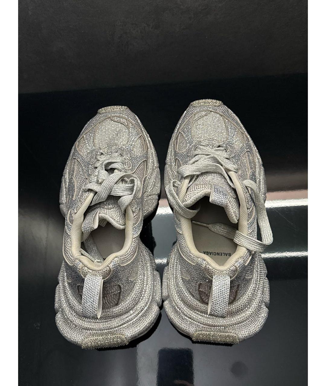 BALENCIAGA Серебряные кроссовки, фото 3