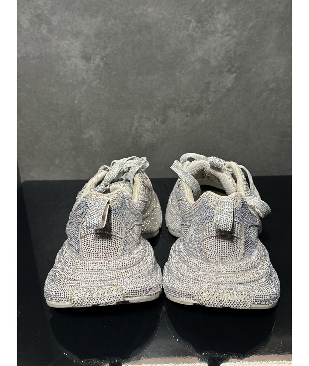 BALENCIAGA Серебряные кроссовки, фото 4