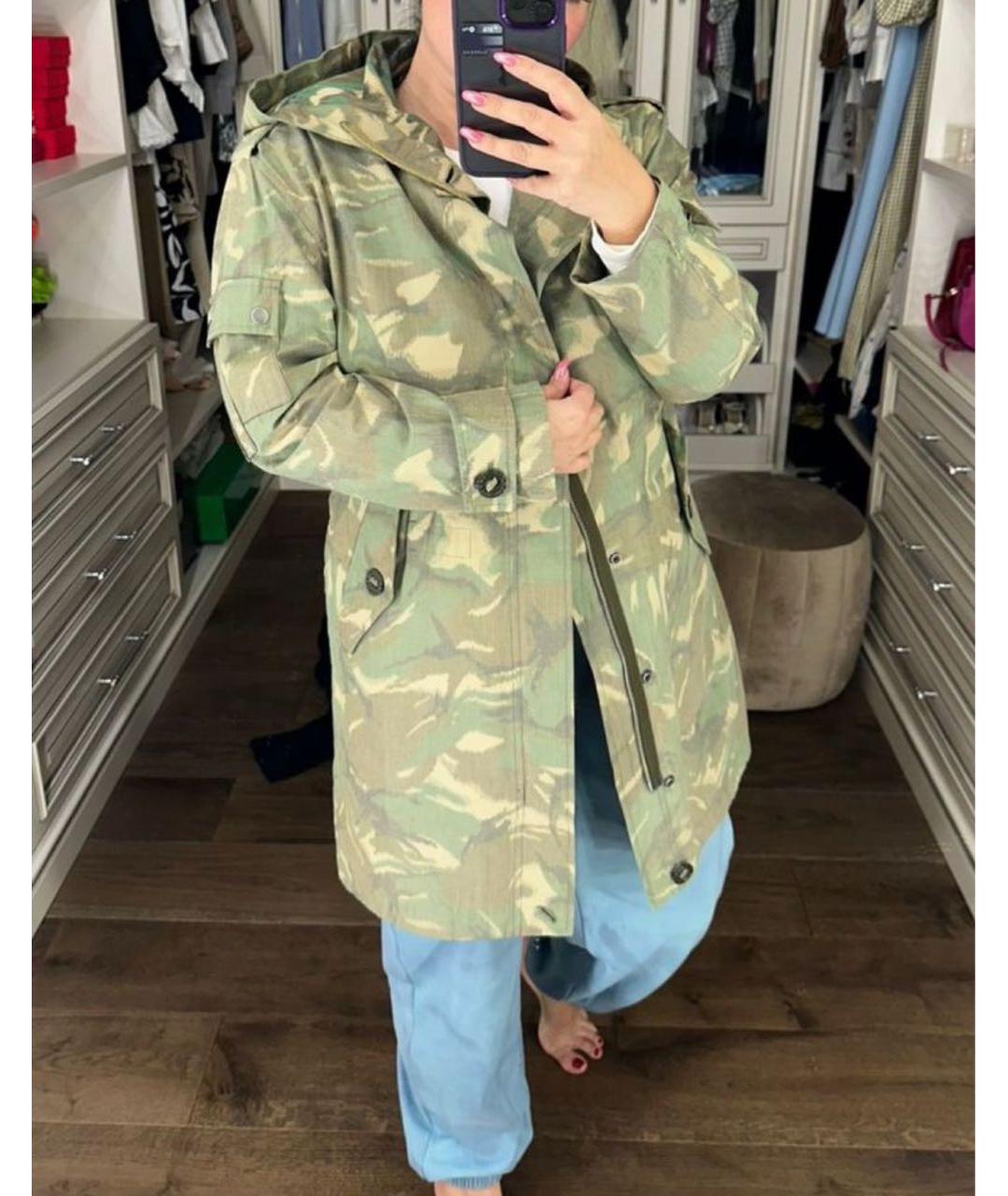 SAINT LAURENT Зеленая хлопковая парка, фото 4