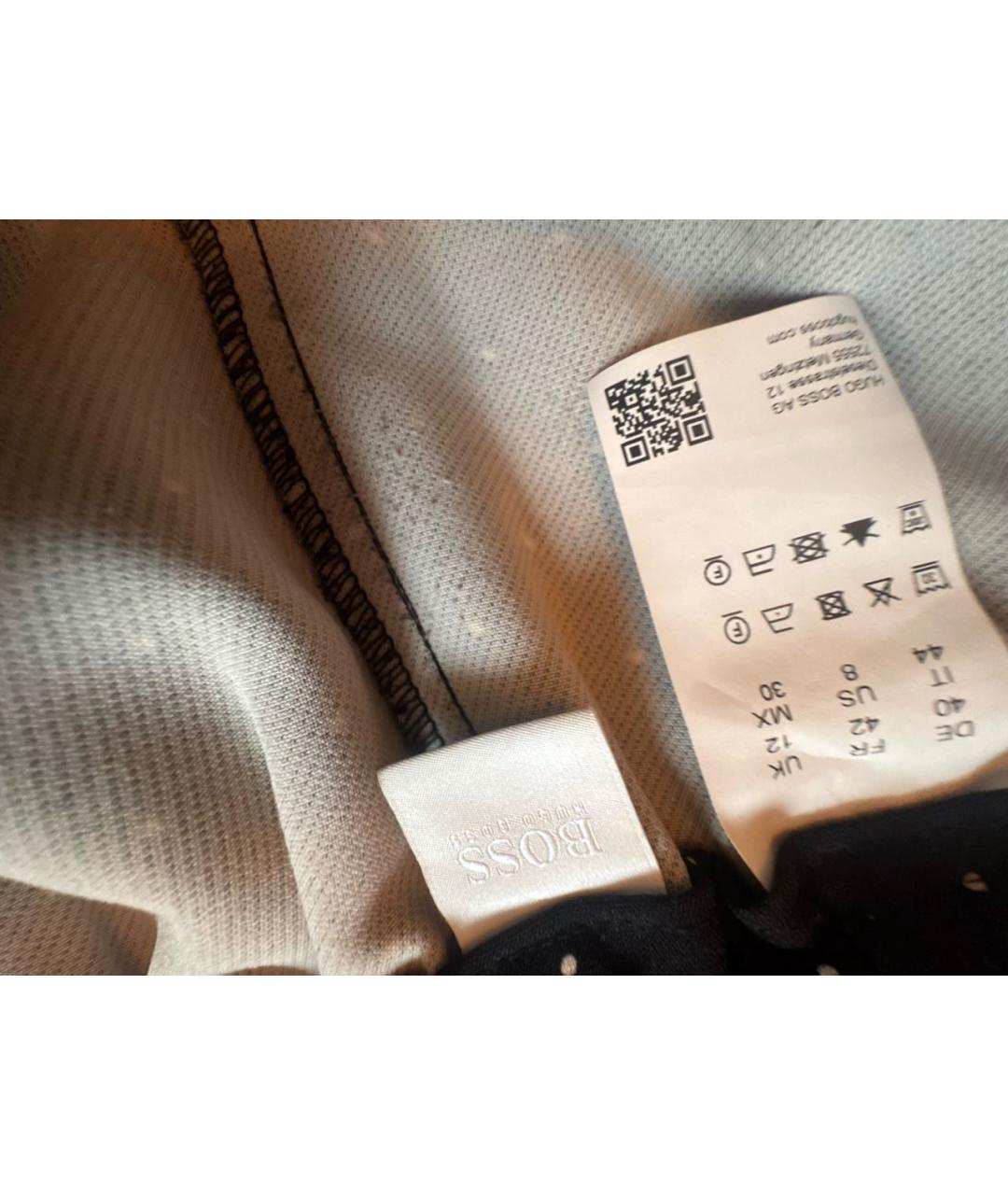 HUGO BOSS Черные полиамидовые прямые брюки, фото 4